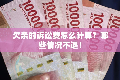 北京欠条的诉讼费怎么计算？哪些情况不退！